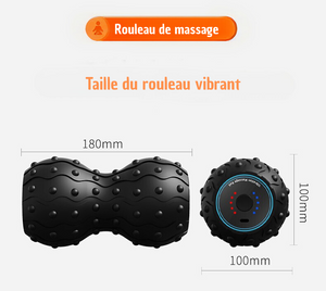 Rouleau de massage vibrant 5 vitesses SportPerf